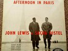 John Lewis & Sacha Distel Afternoon In Paris LP UK 1959 Barney Wilen Euro Jazz