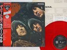 BEATLES RUBBER SOUL EMI/ODEON EAS-70135 Japan OBI MONO CLEAR RED VINYL VINYL LP