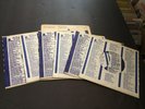 6 STAR LINE CO. SLEEVES FOR YOUR BEATLES GREEN SWIRL LABEL RECORDS 45’S: NM