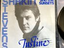 Shakin’ Stevens And The Sunsets 7” Vinyl EP “Justine” **VERY RARE BLUE SLEEVE **