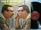 VINCE GUARALDI LP - In Person  - Fantasy 3352 Mono MAROON DG + RARE INSERT