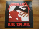 METALLICA KILL 'EM ALL - MFN7 MUSIC FOR NATIONS LYRIC INNER   EX-/EX   1ST PRESS