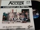 Accept-Metal Heart-Mexico LP Promotional cover radio, PS Epic