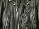 80's Vintage Motorcycle Leather Jacket 42 biker Park crust punk rock heavy metal
