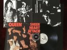 Queen 33 rpm Elektra white label LP PROMO: Sheer Heart Attack & ORIGINAL INSERT