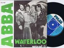 ABBA Waterloo Danish 45PS 1974 Polar eurovision Green Lettering