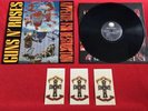 “GUNS N’ ROSES”-(Appetite for Destruction)1987-LP-“1st BANNED COVER”+3 STICKERS-