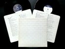 PINK FLOYD NM 2 LP EARLY ISSUE UK 1979 THE WALL + INNERS HARVEST EMI NO BARCODE
