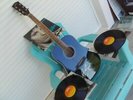bruce springsteen autogramm guitare shiver signed live river tour 2016 lp vinyle