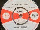 Shenley Duffus - I Know The Lord / Tommy McCook - SKA-BA - Island  Reggae  Roots