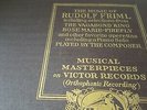 THE MUSIC OF RUDOLF FRIML SELECTIONS FROM VAGABOND KING VICTROLA 9649 -9653