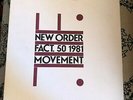 New Order FACT 50 MOVEMENT 1981 Factory Records rare US brown label B Music LP