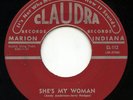 Rare Rockabilly Reissue 45 - The JIants - She's My Woman - Claudra Records - M-