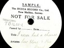 RARE DEMO LEW STONE / AL BOWLLY I NEVER HAD A CHANCE, SINGLE SIDED  DECCA TB1420