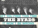THE BYRDS 45 SET YOU FREE THIS TIME+PS HOLLAND RARE 1966