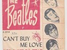 4320 THE BEATLES - CAN'T BUY ME LOVE - RARE NORWAY 45/PS REDISH PINK SLEEVE