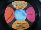 RARE NORTHERN SOUL - THE MASTERS - I NEED YOUR LOVE 45 CRIMSON john hall & oates