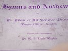 HYMNS & ANTHEMS BY THE CHOIR OF ALL SAINTS CHURCH MARGARET ST LONDON F7546-7550