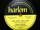 PEARL REAVES & the CONCORDS doowop 78 YOU CAN'T STAY HERE on VG++ Harlem TB2106