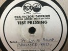 SPECKLED RED VICTOR VINYL TEST PRESSING BLUES 78 RPM E+ ST LOUIS STOMP