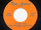 Rockabilly 45 - Pete Peters - Blue And Rainy Day Feelin' - New Artist - VG++ mp3