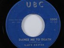 Rockabilly/Doo Wop 45 GARY DRIVER Dance Me To Death UBC HEAR