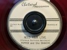 LATE DOO WOP GROUP SOUL 45 by PEPPER & THE SHAKERS RARE RED VINYL