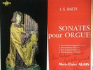 Marie Claire Alain Sonates pour Orgue ORGAN n°1234 French  ERATO SIGNED COPY