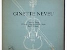 GINETTE NEVEU Debussy Chausson Ravel Tzigane violin DELUXE LVSM FJLP 2037 FD LP