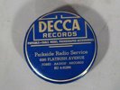 Vintage DECCA RECORDS Advertising Record Cleaner Wipe for Old 78 Phonographs