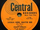 EMMETT HOBSON & Rag Muffins doo-wop 78 LOOKA HERE MATTIE BEE vg+ Central TB2150