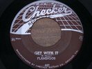 FLAMINGOS   Get With It   NR MINT   1955 USA Orig CHECKER 837   R&B Doowop Group