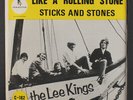 LEE KINGS: Like A Rolling Stone / Sticks And Stones 45 (Sweden, PS, good cover