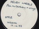 PAUL McCARTNEY Wings 7” UK TEST PRESSING Helen Wheels APPLE 1973 Orig. Beatles
