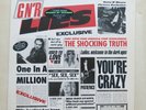 GUNS N' ROSES Lies 1st press vinyl LP with uncensored inner sleeve Geffen WX 218