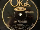 LOUIS ARMSTRONG AND HIS HOT FIVE OKEH Skip The Gutter  E+ copy