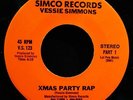 VESSIE SIMMONS-Xmas Party Rap-Funk & Soul 45-SIMCO RECORDS #V.S. 123