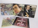5x Folk/Country Johnny Cash Folsom Prison, Hank Williams Jr. Vinyl LP Records