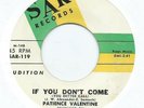 NORTHERN SOUL / R&B 45 - PATIENCE VALENTINE 