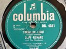 CLIFF RICHARD & SHADOWS-TRAVELLIN’ LIGHT / DYNAMITE-RARE 1959 UK 78 RPM-DB.4351
