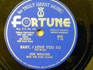 JOE WEAVER & Don Juans doowop 78 BABY I LOVE YOU SO on Fortune NEAR-MINT RJ 100