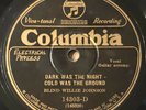 PRE-WAR BLUES 78  BLIND WILLIE JOHNSON  Dark Was the NIght  COLUMBIA 14303 E-/E