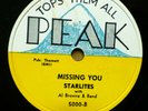 STARLITES & Al Browne doo-wop 78 MISSING YOU  on PEAK in VG++ condition TB2342