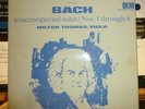 BACH unaccompanied suites 1-6, MILTON THOMAS: Viola, 3LP NM/VG+ Concert Disc