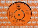 KENNETH WASHINGTON IF I HAD A TICKET / THEY KICKED UK CBS RECORDS 7
