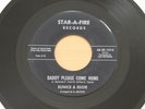 EUNICE & EDDIE Daddy Please Come Home/Tell Me To My Face 45 R&B HEAR