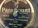 Paramount 12717 Blind Joe Taggart CROSSED SEPERATION LINE 78 rpm  Blues 1928 VV-