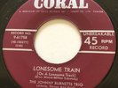 ROCKABILLY Johnny Burnette Trio LONESOME TRAIN Coral 45 rare Canadian press EX