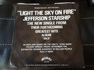 Promo record rare  45 RPM VINYL RECORD jefferson starship light the sky on fire