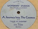 A JOURNEY INTO THE COSMOS Cecil Stokes RARE ca 1940s I AM CULT 78 rpm record